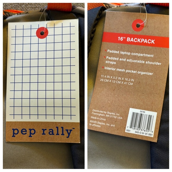 Pep Rally Gray Bolt Backpack - Picture 16 of 16